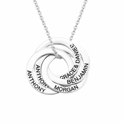 Dames Gepersonaliseerde Namen Schakels Cirkel Ketting
