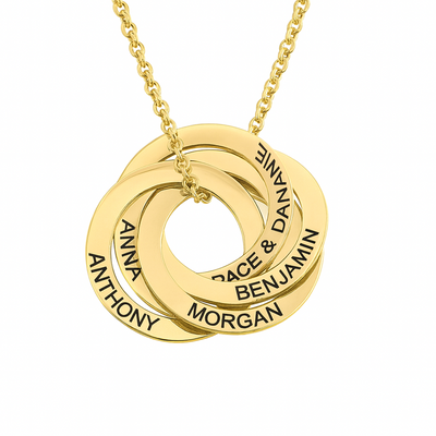 Dames Gepersonaliseerde Namen Schakels Cirkel Ketting