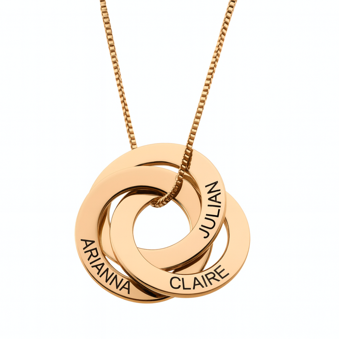Dames Gepersonaliseerde Namen Schakels Cirkel Ketting