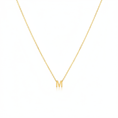 Dames Sterling Zilveren Gepersonaliseerde Initiaal Ketting