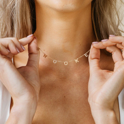 Naamketting Dames Gepersonaliseerd Verstelbaar