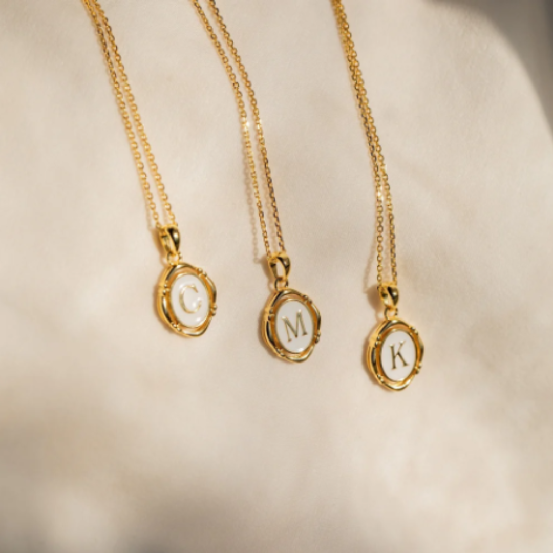 Dames Sterling Zilver Initiaal Hanger Ketting