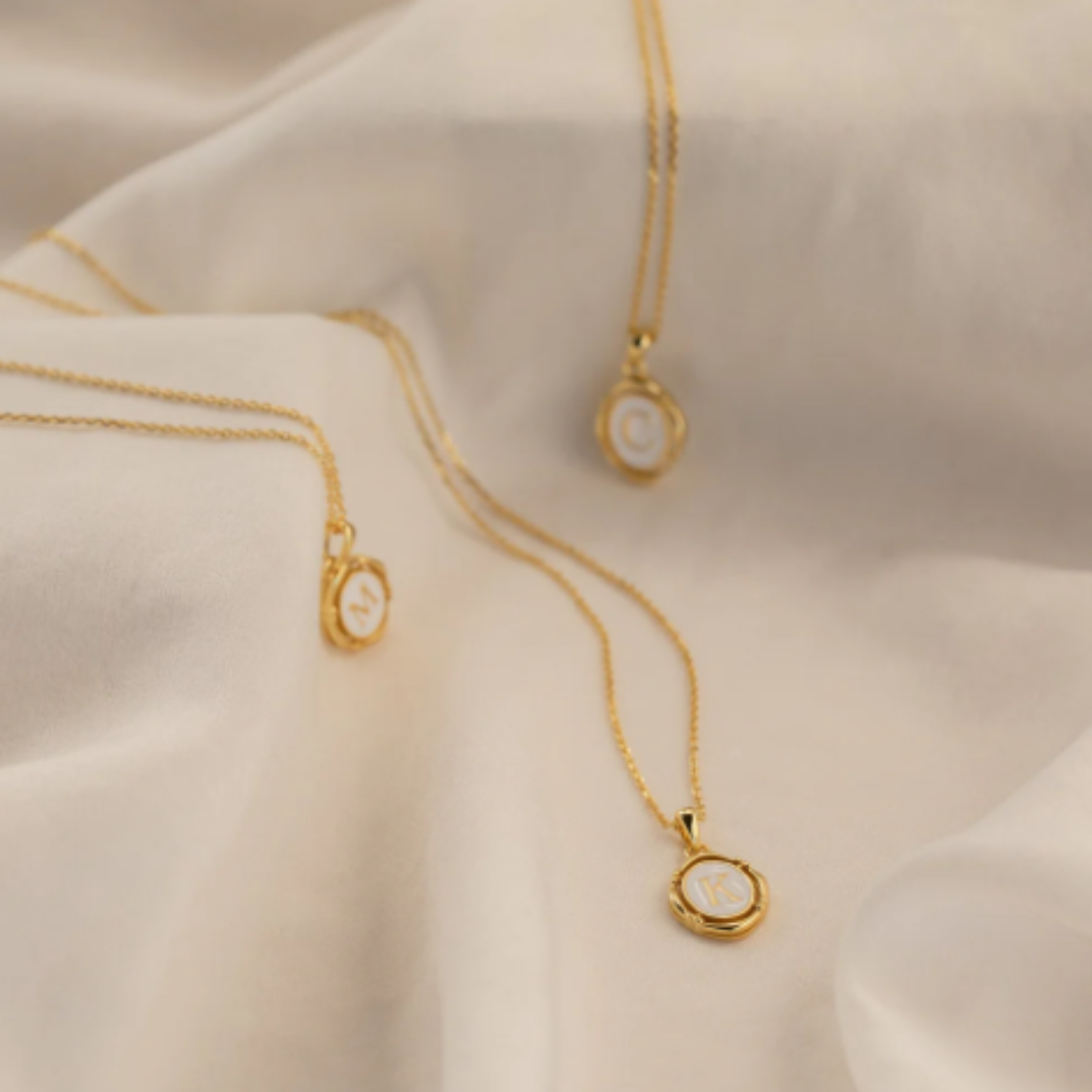 Dames Sterling Zilver Initiaal Hanger Ketting