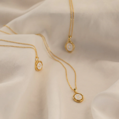 Dames Sterling Zilver Initiaal Hanger Ketting