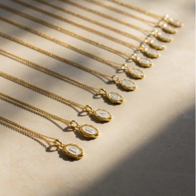 Dames Sterling Zilver Initiaal Hanger Ketting
