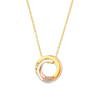 Dames Gepersonaliseerde Namen Schakels Cirkel Ketting