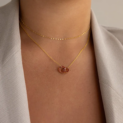 Connectie Geboortesteen Ketting Dames