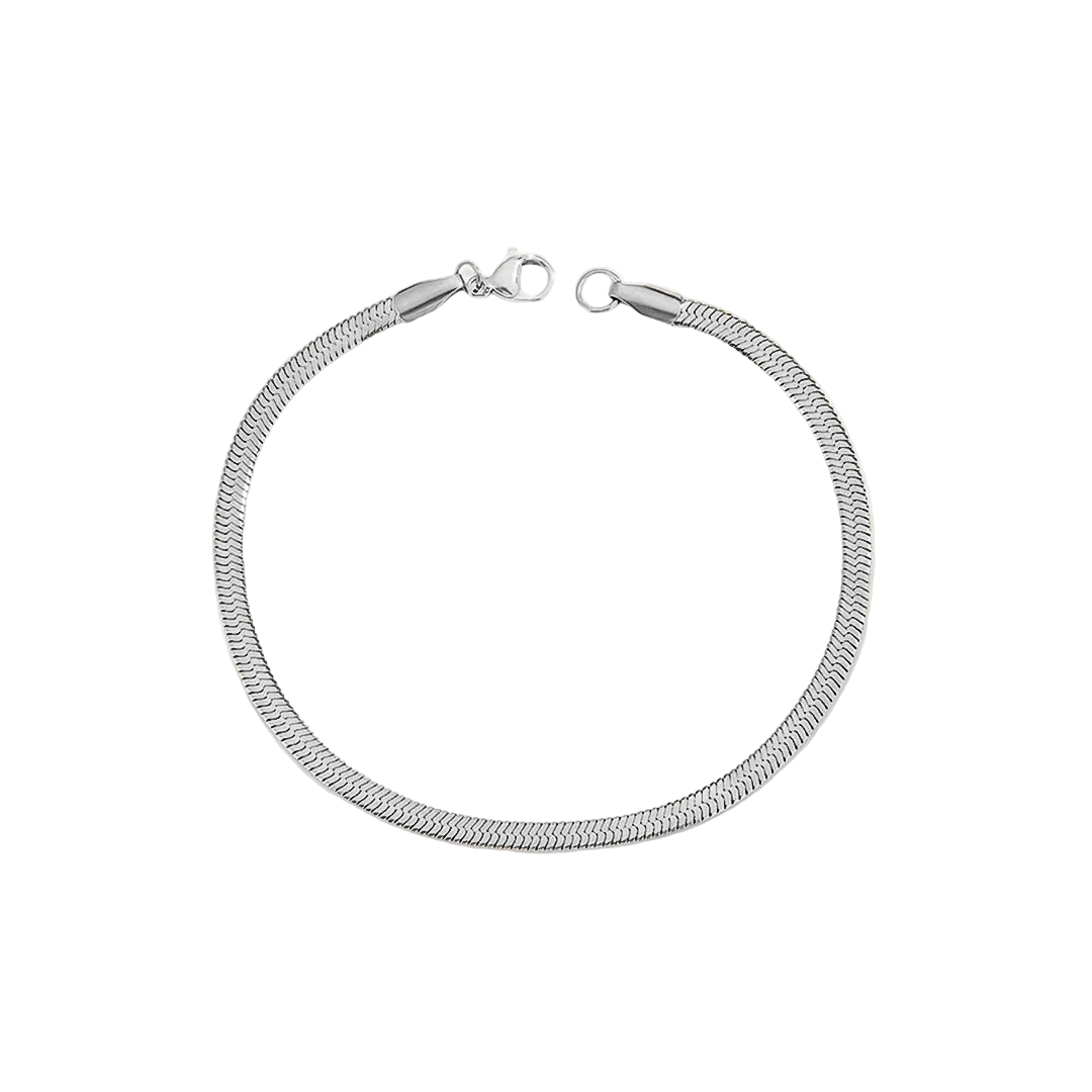 Dames Visgraat Armband 925 Sterling