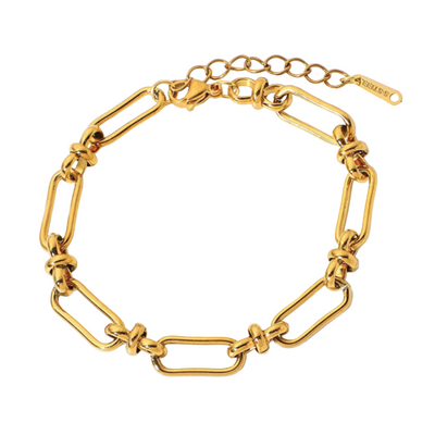 Moderne Paperclip Schakelarmband voor Dames