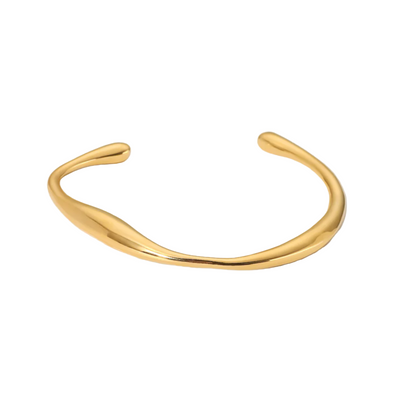 Dames Gedraaide Bangle Verguld