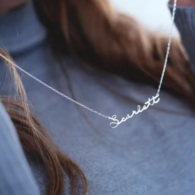 Dames Naamketting Gepersonaliseerd Verguld