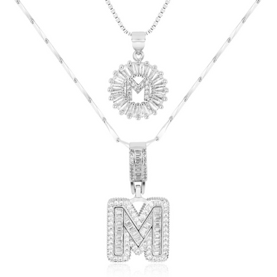 Dubbele Initialen Ketting Set Dames