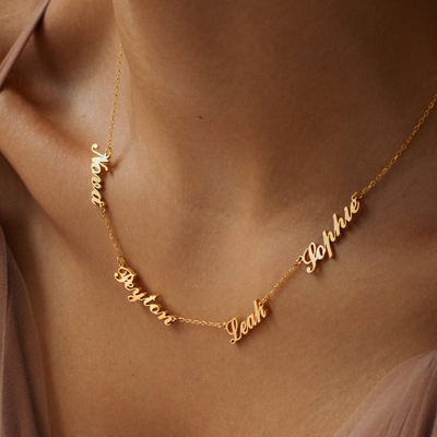 Gepersonaliseerde Ketting met Meerdere Namen