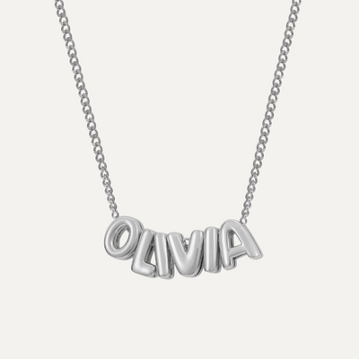 Gepersonaliseerde Bubble Naamketting voor Mama