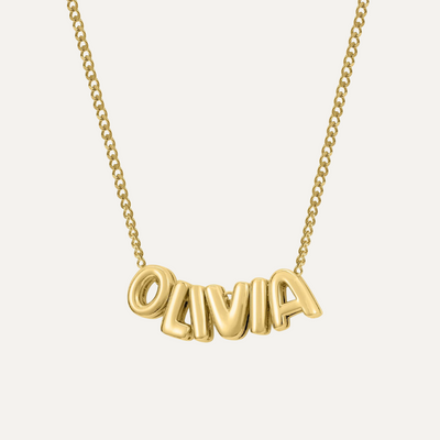 Gepersonaliseerde Bubble Naamketting voor Mama
