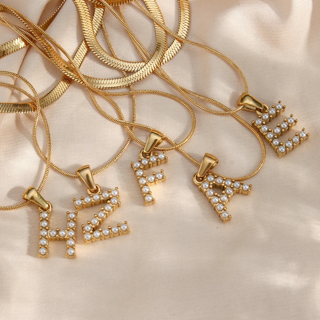 Dames Gepersonaliseerde Gelaagde Initiaal Ketting