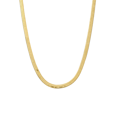 3mm Vergulde Dames Herringbone Ketting