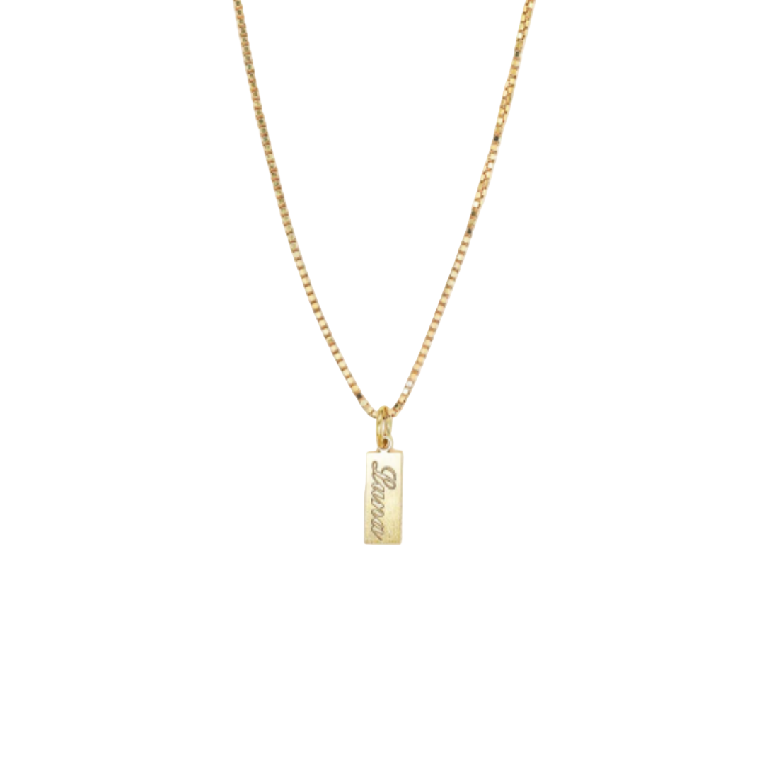 Dames Gepersonaliseerde Naamplaat Ketting