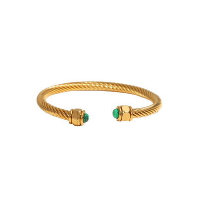 Dames Open Bangle Armband 18K Verguld