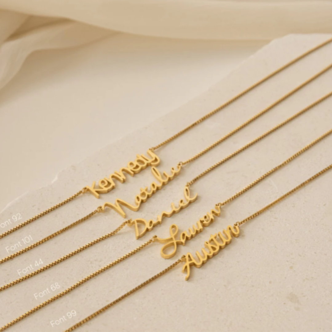 Dames Gepersonaliseerde Box Chain Naam Ketting