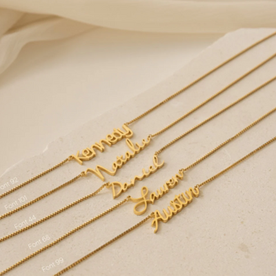 Dames Gepersonaliseerde Box Chain Naam Ketting