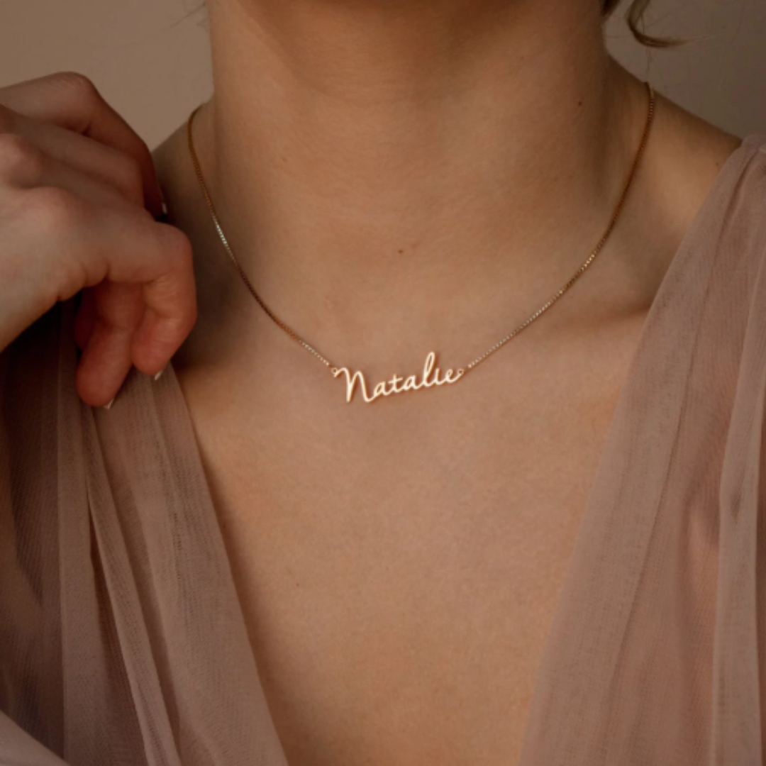 Dames Gepersonaliseerde Box Chain Naam Ketting