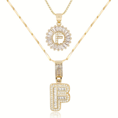 Dubbele Initialen Ketting Set Dames