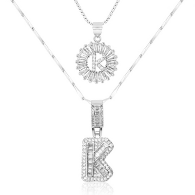 Dubbele Initialen Ketting Set Dames