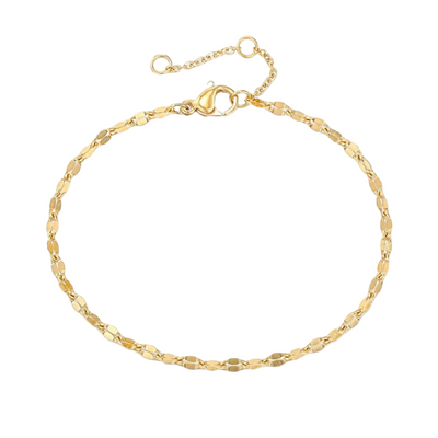 Dames Schakelarmband Verguld Verstelbaar