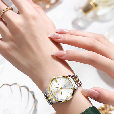 Horloge Dames Roestvrijstalen Armband | Seraphine Aurora