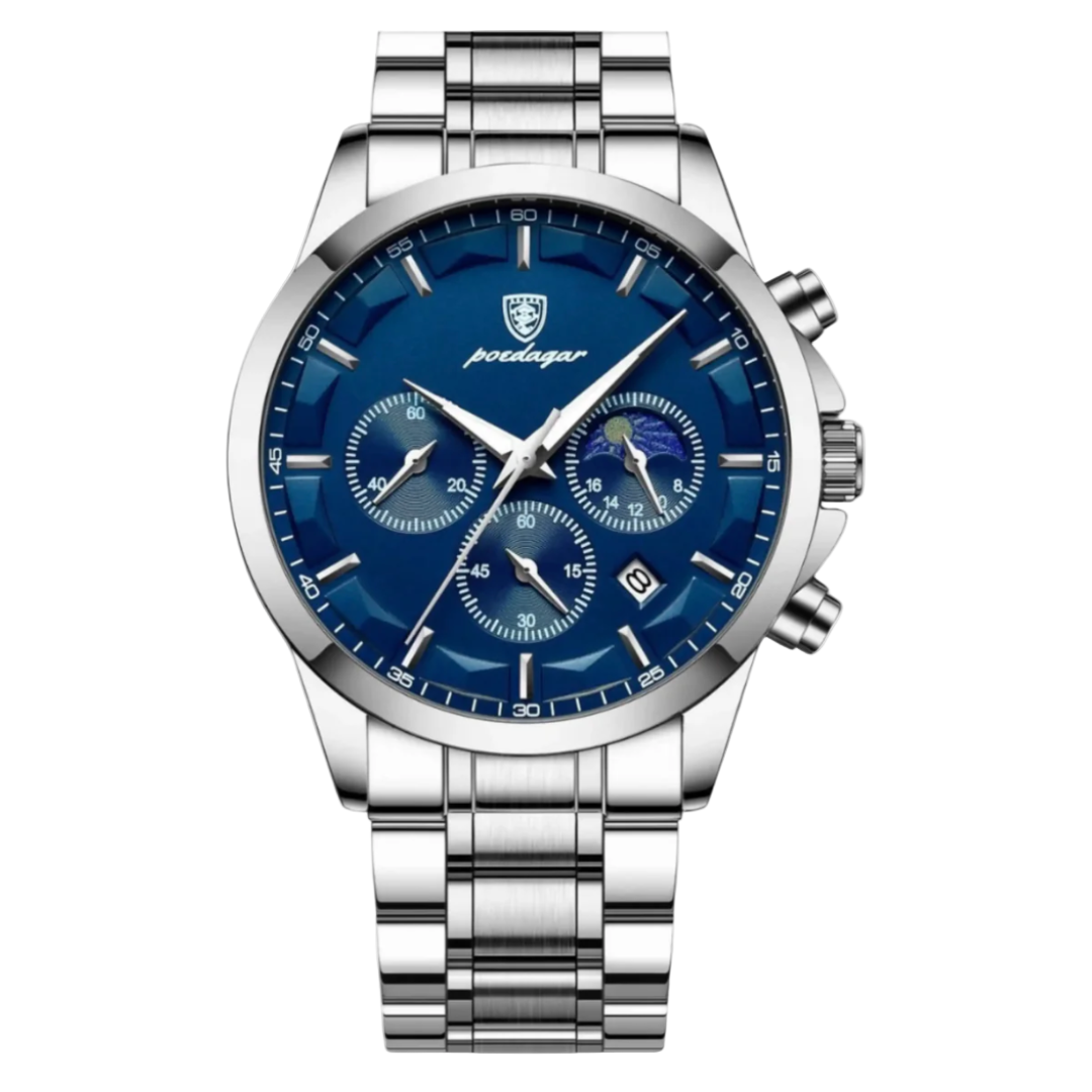 Horloge Heren Roestvrijstalen Armbandhorloge | Obsidian Harbor