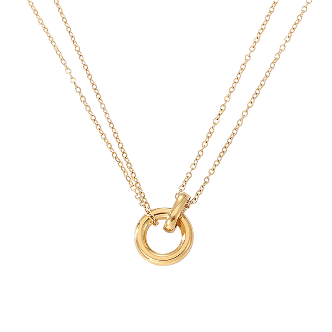 Ketting Dames Dubbele O-Ring