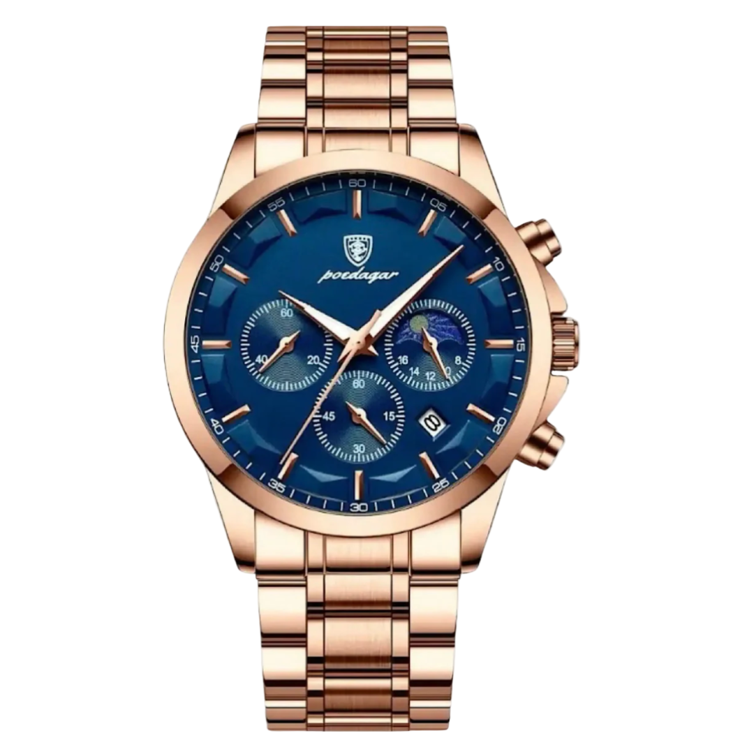Horloge Heren Roestvrijstalen Armbandhorloge | Obsidian Harbor
