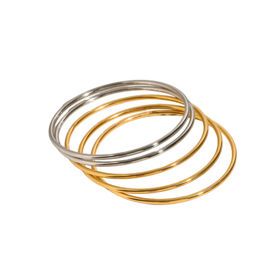 Gestapelde Bangles voor Stijlvolle Pols