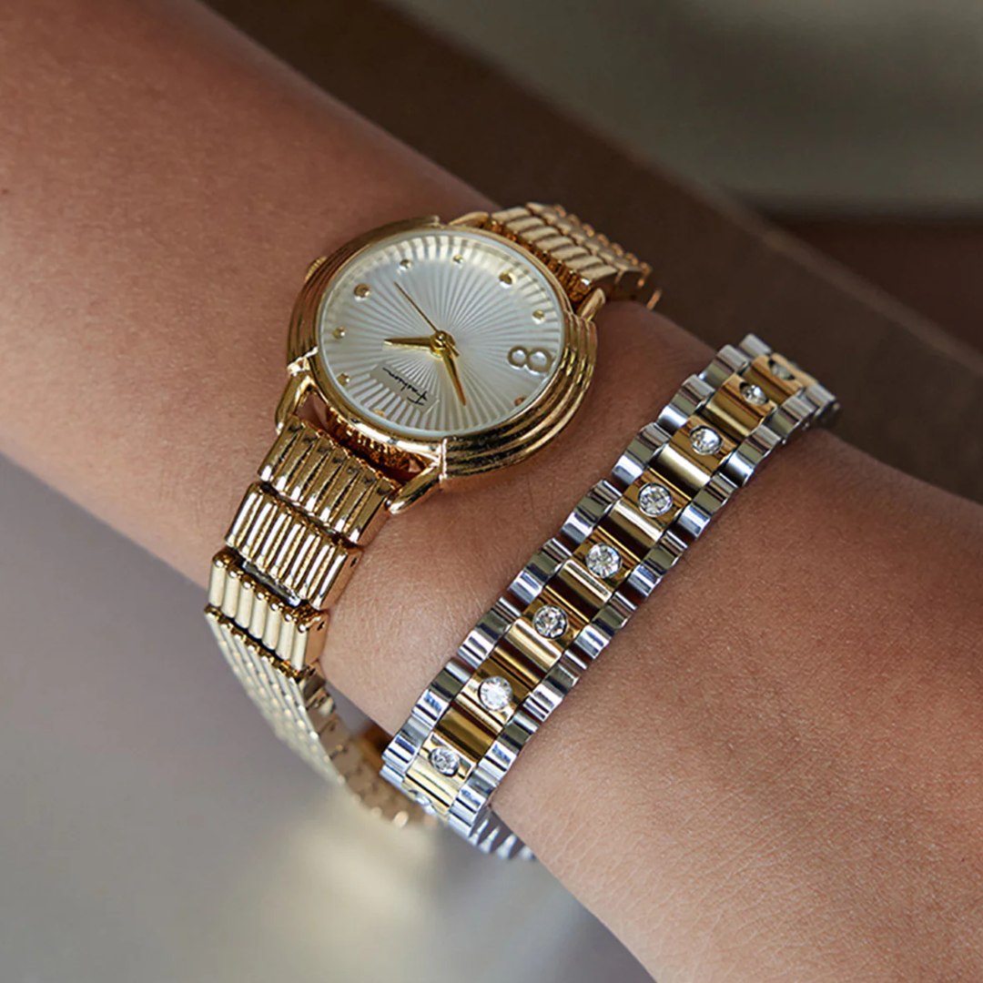 Dames Horlogeband Schakelarmband RVS Waterbestendig