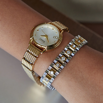 Dames Horlogeband Schakelarmband RVS Waterbestendig