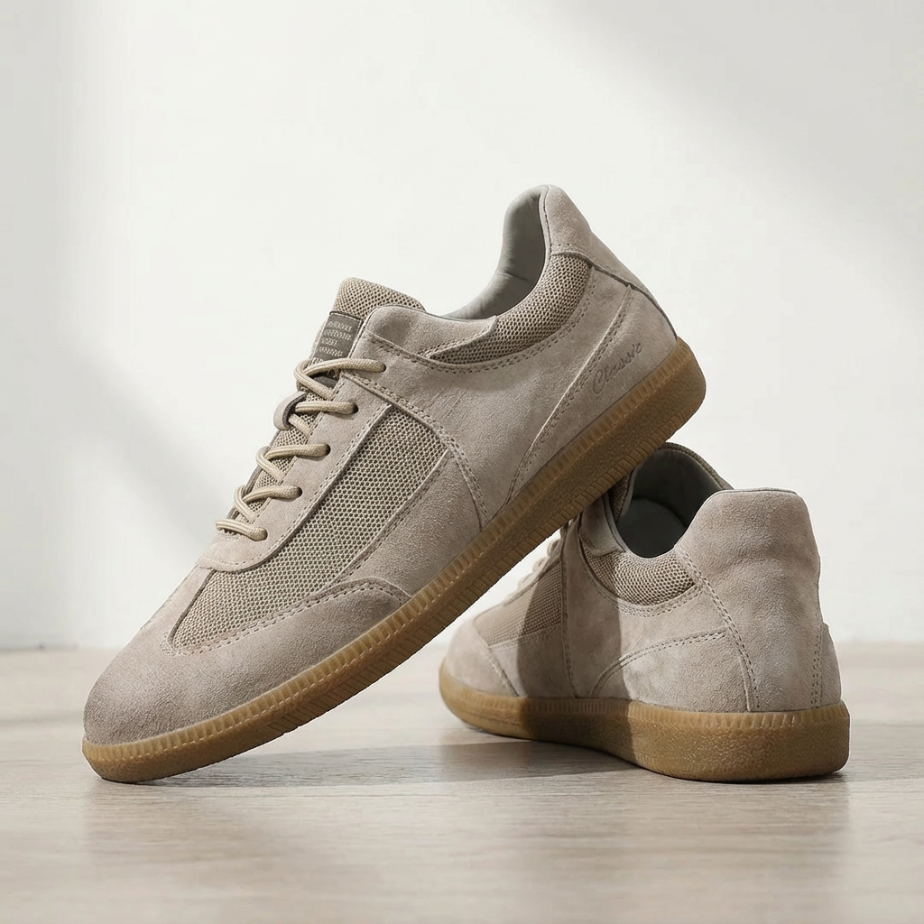 Heren Leren Sneakers | Antislipzool