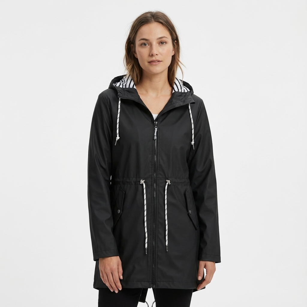 Regenjas Dames Waterdicht Met Capuchon