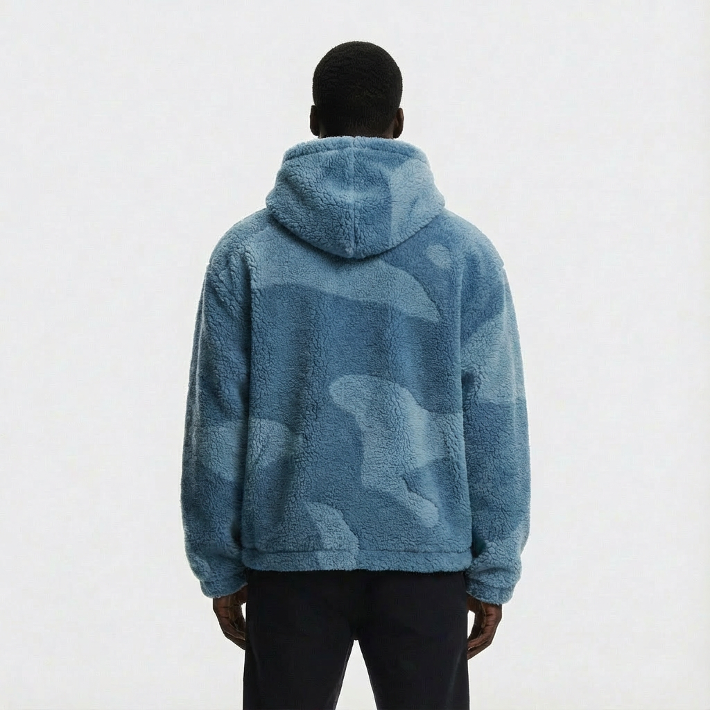 Heren Jack met Capuchon | Ritssluiting