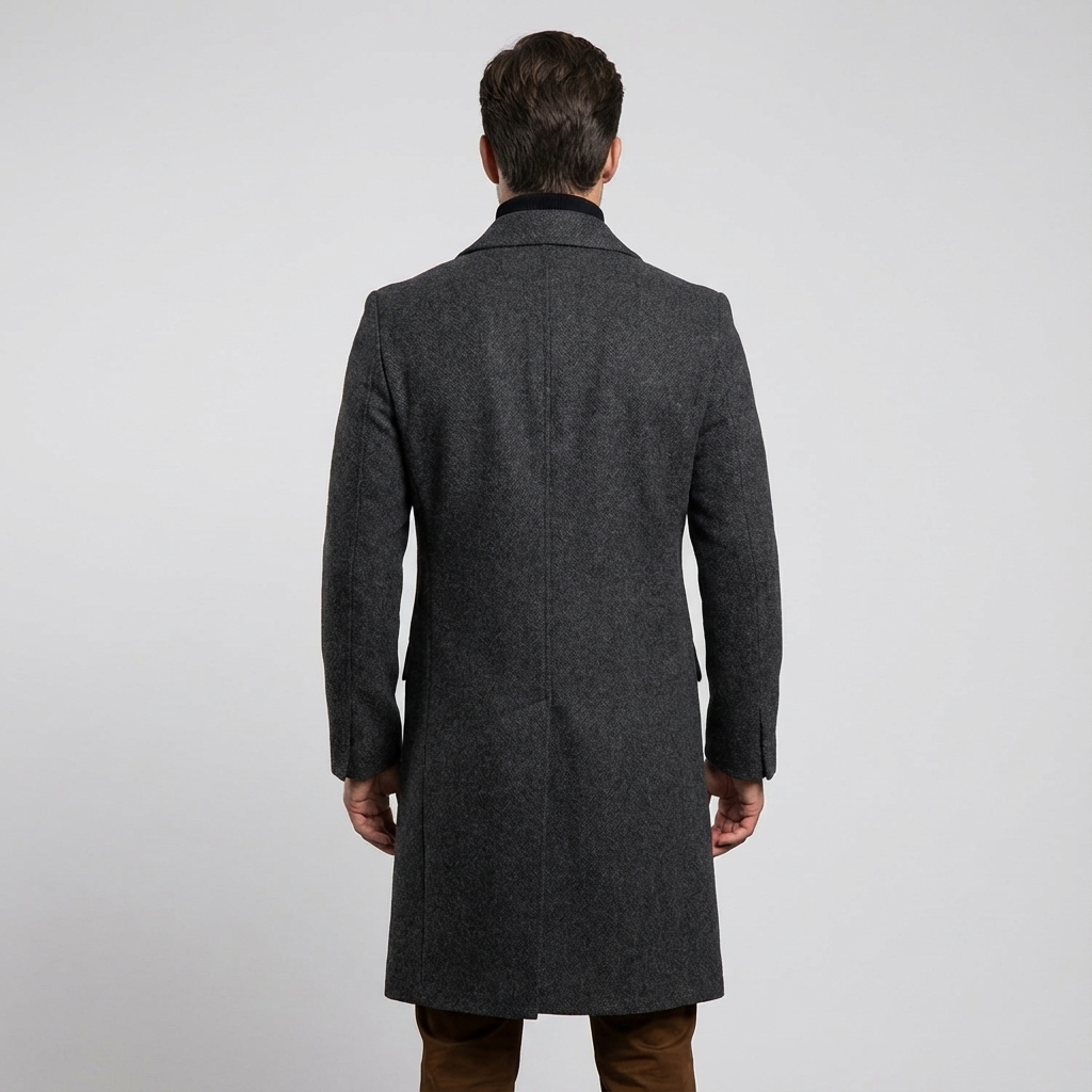 Heren Wollen Wintermantel