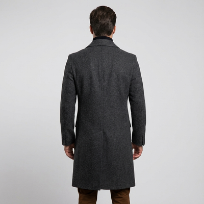Heren Wollen Wintermantel