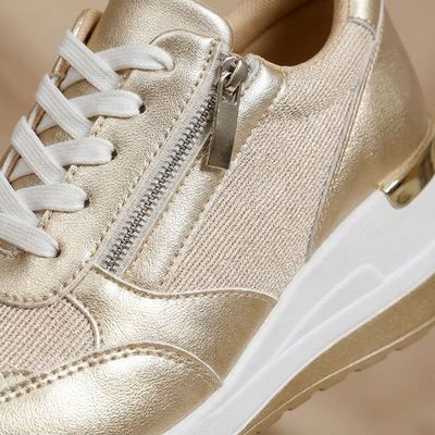 Dames Platform Sneakers | Rits & Vetersluiting