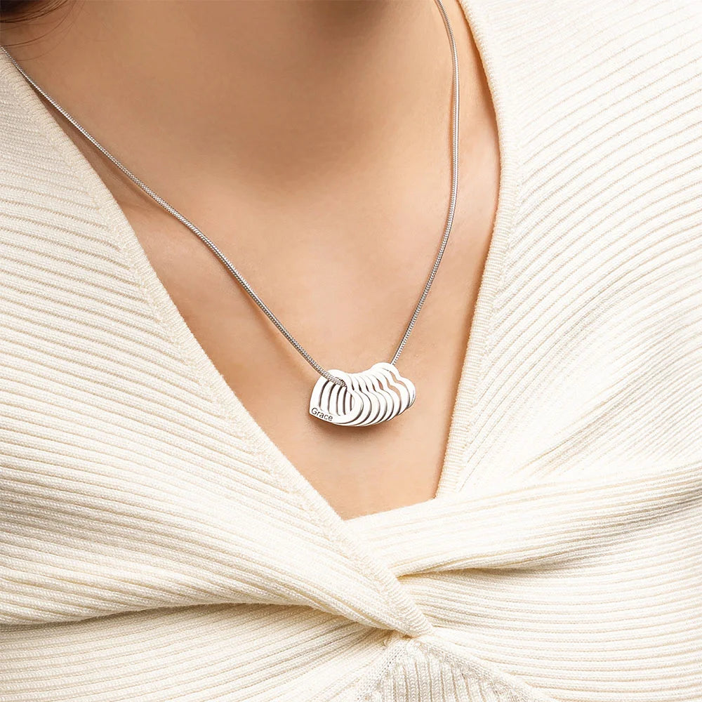 Hart Namen Ketting Dames