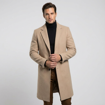 Heren Wollen Wintermantel