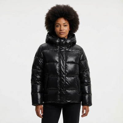 Dames Pufferjas Met Capuchon