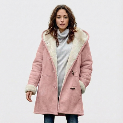 Dames Winterjas met Capuchon | Knoopsluiting