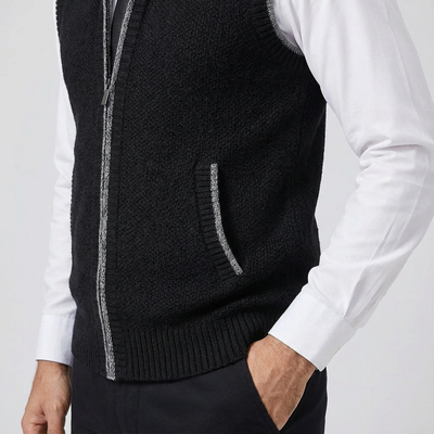 Heren Mouwloos Vest Met Rits