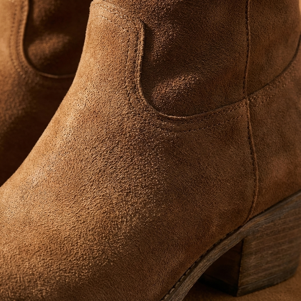 Dames Enkellaarsjes Western Leer | Zonder Rits