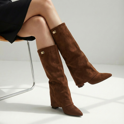 Dames Kniehoge Laarzen | Blokhak