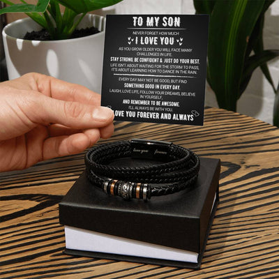 'Hou Van Jou, Voor Altijd' Zoon Armband